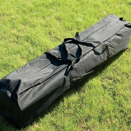 Tonnelle pliante 3x3 m acier vert avec parois latérales