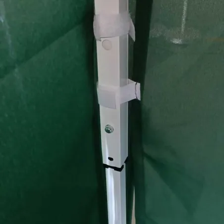 Tonnelle pliante 3x3 m acier vert avec parois latérales