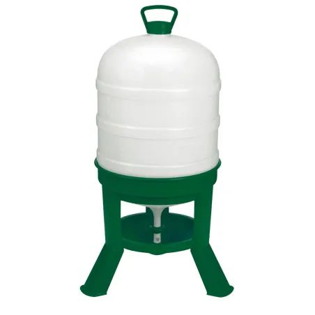 Kit abreuvoir 40L + mangeoire 30kg sur pieds volailles