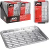4 plateaux alu pour barbecue - 24x16 cm - légers et résistants