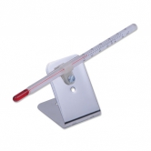 Thermomètre tube rouge support