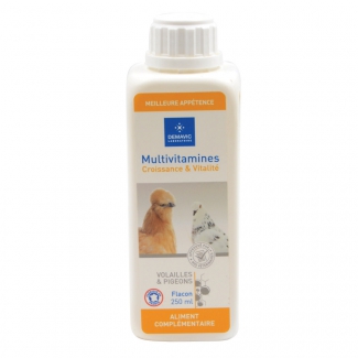 Multi vitamines pour volaille et pigeon 200 ml 