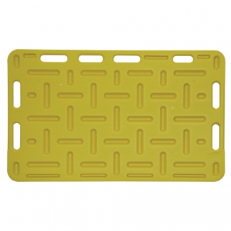 Plaque  porc 94x76 cm, jaune