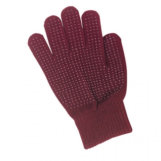 Gants quitation enfant MagicGrippy bordeaux