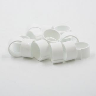 Bagues  clip 20mm (50) blanc