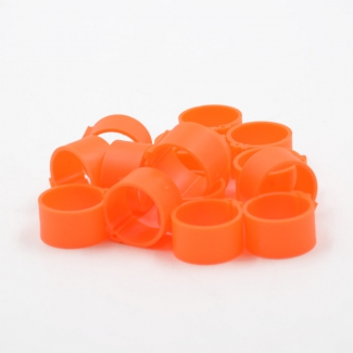 Bagues  clip 20mm (50) orange fluo