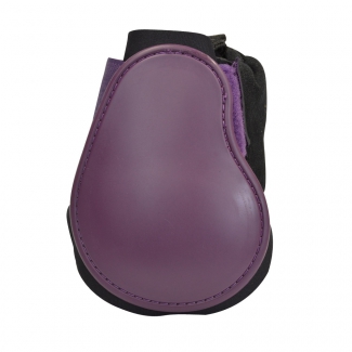 Protège boulets PVC cheval coque violette, néo noir