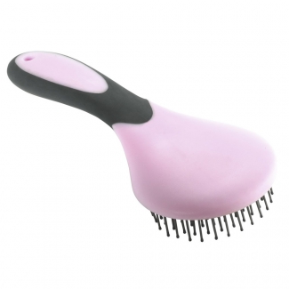 Brosse  crinire rose/gris