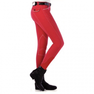 Pantalon Haut de Gamme Rouge T36