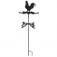 Girouette mto coq mtal pour jardin, indicateur de vent