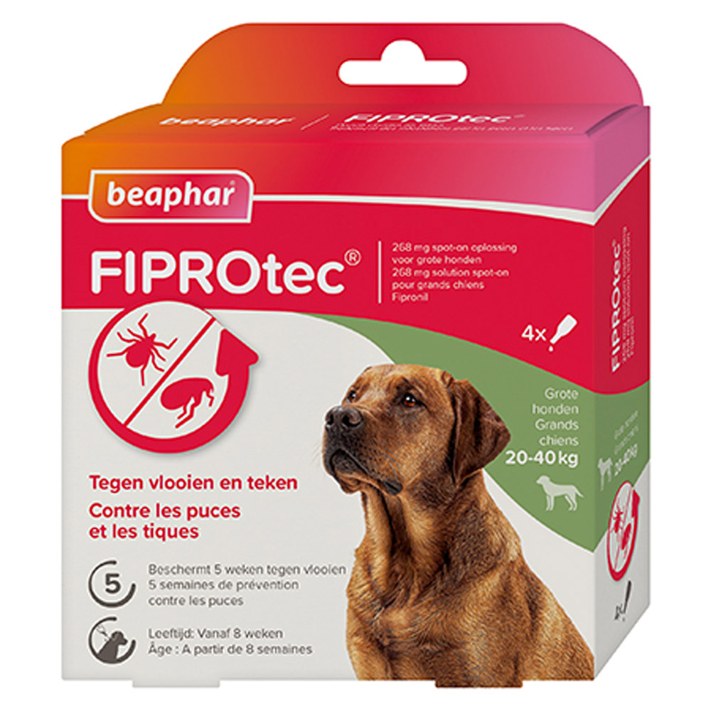 Fiprotec, 3 pipettes Fipronil Chien Vive l'elevage