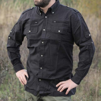 Chemise Multipoches Noire M