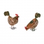 2 lampes en forme de poules