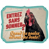 Pancarte humour: Entrer sans sonner?