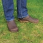 Sabot cuir et semelle bois H taille 47