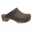 Sabot cuir et semelle bois H taille 47