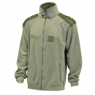 Blouson polaire vert L   gants