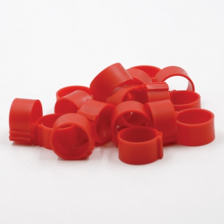 Lot de 25 bagues 8mm rouge