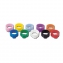 Lot de 25 bagues 8mm hauteur 5mm violet