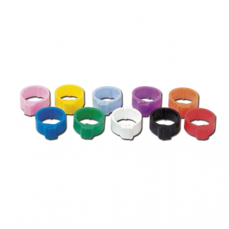 Lot de 25 bagues 8mm hauteur 5mm violet