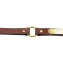 Collier cuir noisette grav Taille 1