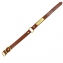 Collier cuir noisette grav Taille 1