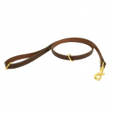 Laisse cuir 115cm chocolat