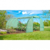 Serre de jardin 18m² Acier galvanisé Bâche polyéthylène