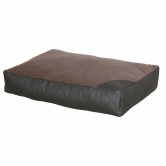 Matelas dhoussable pour chien - Marron et noir