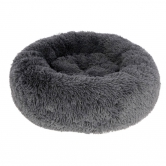 Coussin Donut relaxant en peluche - Gris foncé