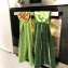 Torchons Motif olives, tomates, persil Lot de 3