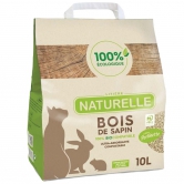 Litire compostable agglomrante sans odeur Perlinette bois de sapin