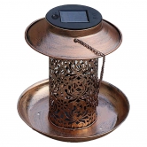 Lanterne solaire et mangeoire Diam. 19 x 20 cm