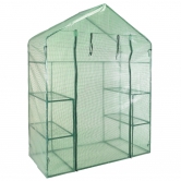 Serre de jardin compacte avec étagères