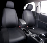Housses si�ges avant Catania noir (x2) avec appuis-t�te