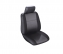 Housse si�ge avant Catania noire en 2 parties avec appui-t�te inclus