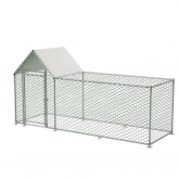 Enclos à volailles 3 x 1 x 1,50 m avec bâche