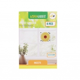 Lot de 4 autocollants tue-mouches