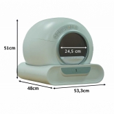 Maison de toilette automatique chat 48x53x51cm