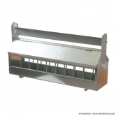 Mangeoire galvanisée avec rouleau 60 cm